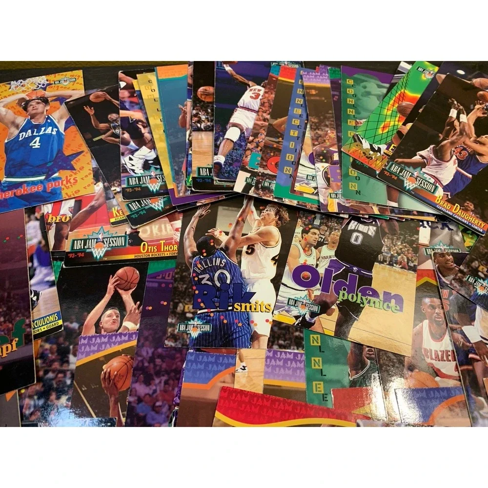 70 Card Vintage 90s NBA Jam Session Lot! Webber, Pippen, Mookie, And More!